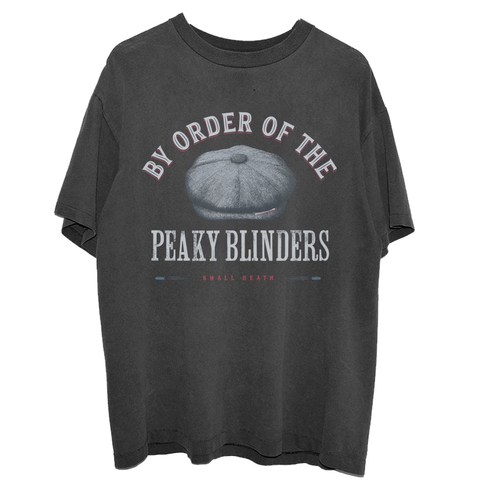Peaky Blinders - Flat Cap Tshirt Homme - Noir